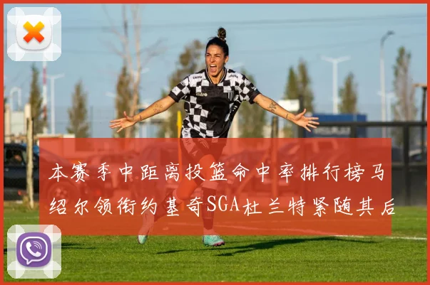 本赛季中距离投篮命中率排行榜马绍尔领衔约基奇SGA杜兰特紧随其后